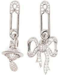 Vivienne Westwood - Pin Bow Earrings - Lyst