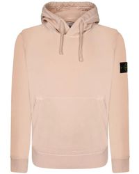 Stone Island - 6100062 Organic-Cotton Fleece Hoodie - Lyst