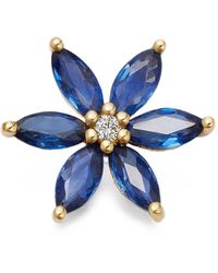 Loquet London - Bloom Sapphire And Diamond Charm - Lyst