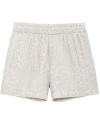 Anine Bing - Kam Leopard-Print Shorts - Lyst
