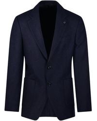 Lardini - Single-Breasted Buttoned Blazer - Lyst