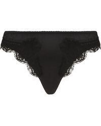 Dolce & Gabbana - Floral Lace Thong - Lyst