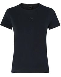 Pinko - T-Shirt With Love Birds Logo - Lyst