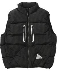 and wander - Gewatteerde Bodywarmer Met Gingham-Ruit - Lyst