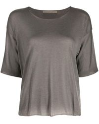 Transit - Round-neck Ribbed-cuff T-shirt - Lyst