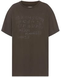 Maison Margiela - Numerical Cotton T-Shirt - Lyst