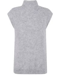 Antonelli - High-Neck Alpaca Top - Lyst