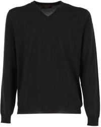 Zanone - V-Neck Sweater - Lyst