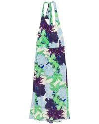 Psophia - Floral-Print Halterneck Maxi Dress - Lyst