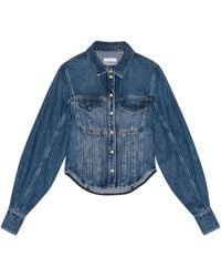 Ganni - Klassisches Jeanshemd - Lyst