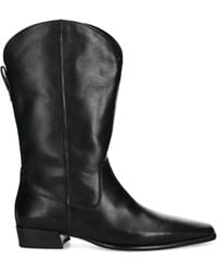 Vagabond Shoemakers - Nella Leather Square-Toe Cowboy Boots - Lyst