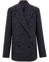 Ferragamo - Double-Breasted Blazer - Lyst