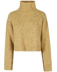 Roberto Collina - Chunky-Knit High-Neck Sweater - Lyst