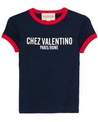 Valentino Garavani - Chez Paris Rome-Print T-Shirt - Lyst