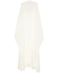 Abadia - Sheer Pleated Kaftan - Lyst