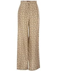 Max Mara - Paisley-Print Silk Palazzo Pants - Lyst