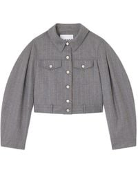 Ganni - Pinstripe Jacket - Lyst