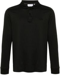 Calvin Klein - Katoenen Poloshirt Met Logopatch - Lyst
