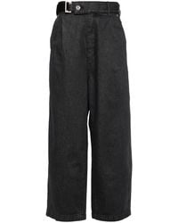FIVE CM - Charcoal Cotton Straight-Leg Jeans - Lyst