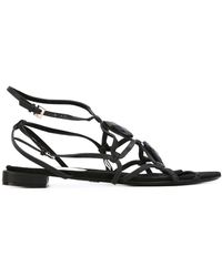 Giorgio Armani Сандалии С Открытым Носком - Черный