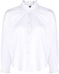 Veronica Beard - Ruffle-detailing Cotton Shirt - Lyst