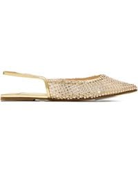 Le Silla - Gilda Crystal-Embellished Slingback Ballet Flats - Lyst