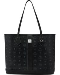 MCM - Medium Logo-Plaque Tote Bag - Lyst