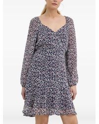 Morgan - V-Neck Mini Dress - Lyst