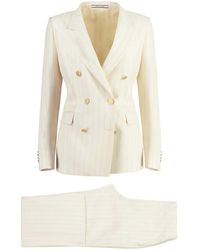 Tagliatore - Pinstripe Double-Breasted Suit - Lyst