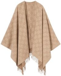 Gucci - Gg Cashmere Lamé Cape - Lyst