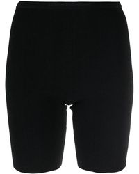 Rabanne - Logo-Waistband Skinny Track Shorts - Lyst