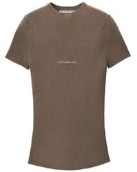Alexander Wang - Top En Punto De Canalé Con Logo En Jacquard - Lyst