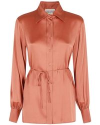 Semicouture - Juana Hemd mit Bindegürtel - Lyst
