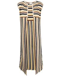 Alysi - Stripe-pattern Knitted Gilet - Lyst