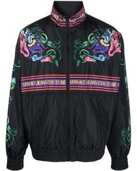 Versace Jeans Couture - Jacke Mit Blumen-Print - Lyst