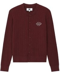 Chocoolate - Cable-Knit Embroidered Cardigan - Lyst