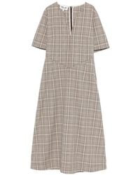 Baum und Pferdgarten - Avia Checked V-Neck Midi Dress - Lyst