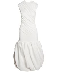 Ioana Ciolacu - Robe Boule Mi-Longue À Design Froncé - Lyst