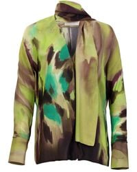 Silvia Tcherassi - Jaboca Abstract Print Blouse - Lyst