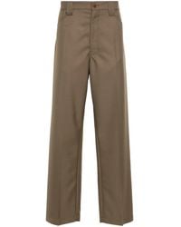 Lemaire - Pantalones rectos con pinzas - Lyst