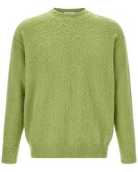Roberto Collina - Jersey Con Cuello Redondo Y Acabado De Gasa - Lyst
