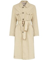 Maison Margiela - Canvas Belted Trench Coat - Lyst
