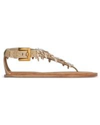 Balmain - Flat Sandals - Lyst