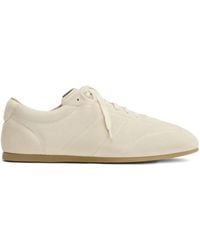 Lemaire - Gesteppte Wildleder-Sneakers - Lyst