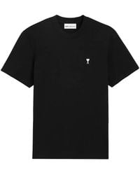 Ami Paris - Camiseta Ami de Coeur con logo bordado - Lyst
