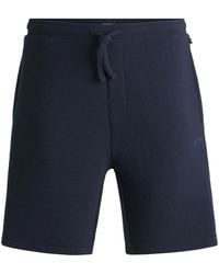 BOSS - Logo-Embroidered Pajama Shorts - Lyst