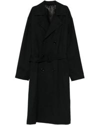 Lardini - Abrigo Con Doble Botonadura Y Cinturón - Lyst