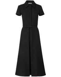 Fendi - Belted Short-Sleeve Midi Dress - Lyst