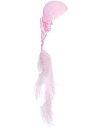 MANURI - Sissy Kopftuch Mit Federn - Lyst