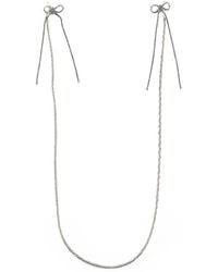 YELLOWSWALLOW - Crystal-Embellished Faux-Pearl Glasses Chain - Lyst